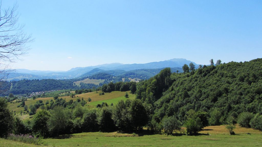 View of Ciucas Mountains